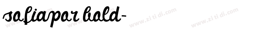 sofiapor bold字体转换 sofiapor bold字体转换